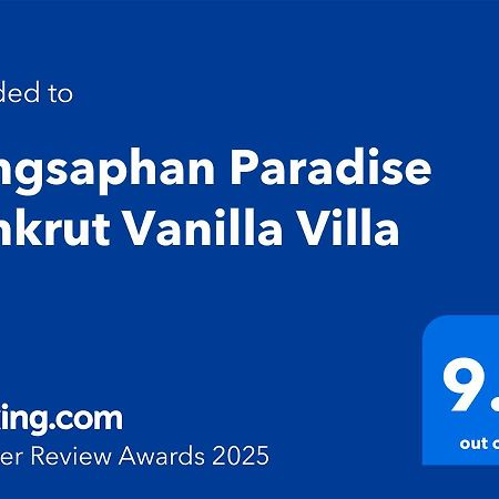 Bangsaphan Paradise Bankrut Vanilla Villa Exterior photo
